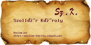 Szollár Károly névjegykártya